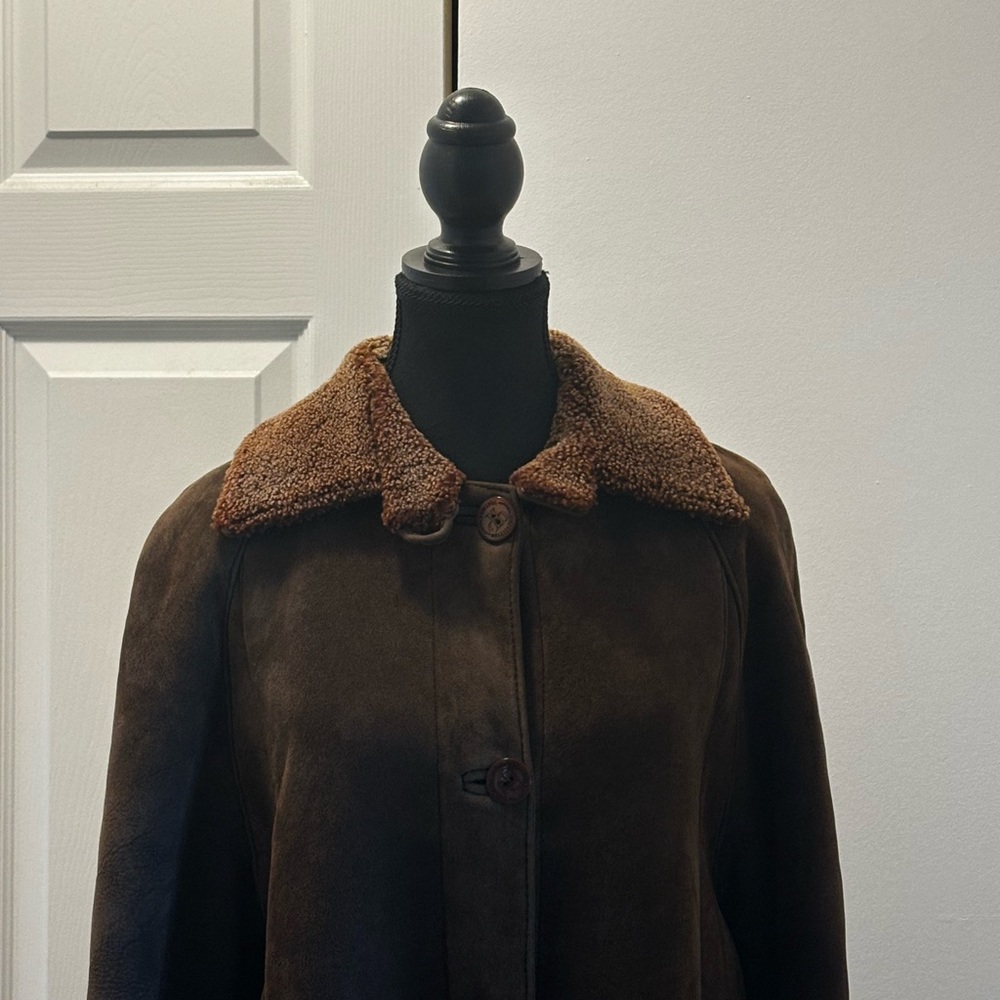 VERY GOOD DEAL!!!🔥 Beautiful AUTHENTIC Dominic Bellissimo Shearling Long Coat - Picture 11 of 13